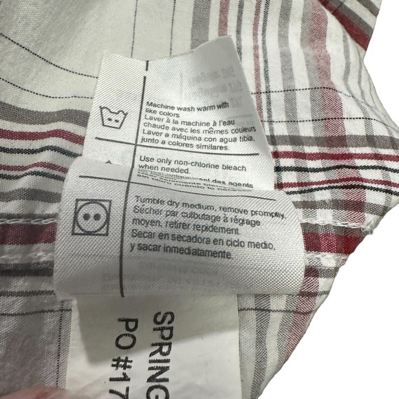 Carhartt Plaid Shirt Mens 2XL Casual Button Up Short Sleeve Chest Pocket - Picture 4 of 9